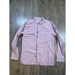 Abercrombie & Fitch Men’s Pink Linen Blend Button-Down Shirt XS